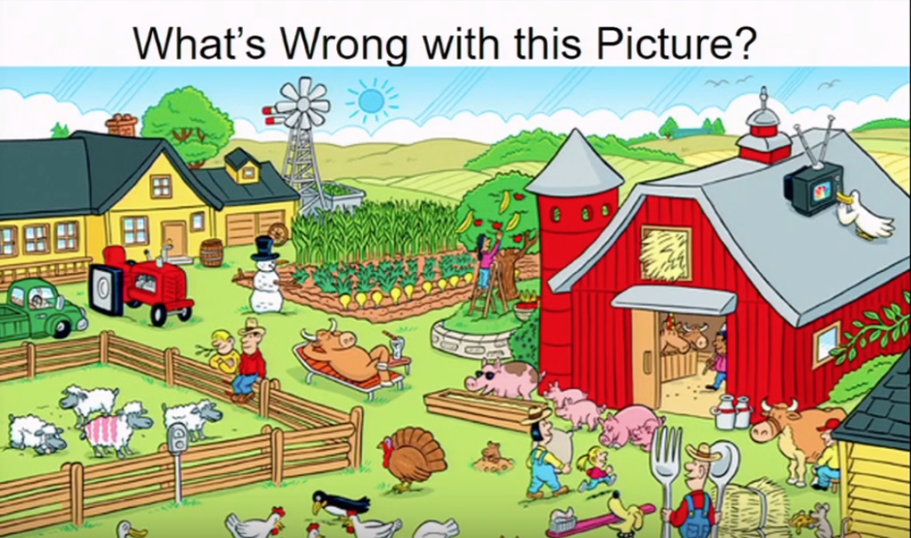 What s wrong with this. What's wrong with the picture. What do you see game. Highlights find it on the Farm. Home animals cartoon.